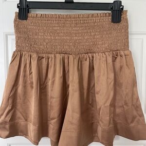 EUC Gold Smocked shorts